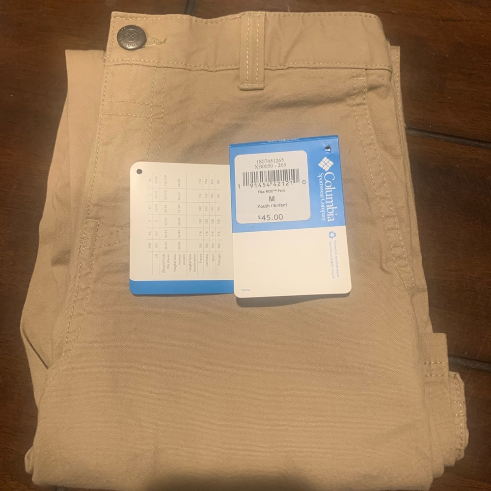 ***SOLD**** Columbia Boys Size M 10/12 khaki pants